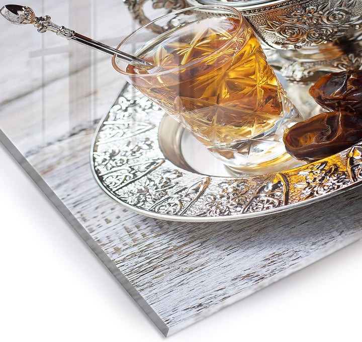 murando Spritzschutz Glas für Küche 60x60 cm Küchenrückwand Küchenspritzschutz Fliesenschutz Glasbil