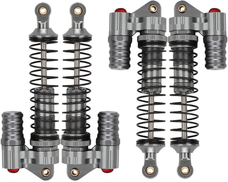 Drfeify RC Auto Stossdämpfer, 4 Stücke Anti-Schock Leichtgewichts Hydraulischer Metall Dämpfer () Pl