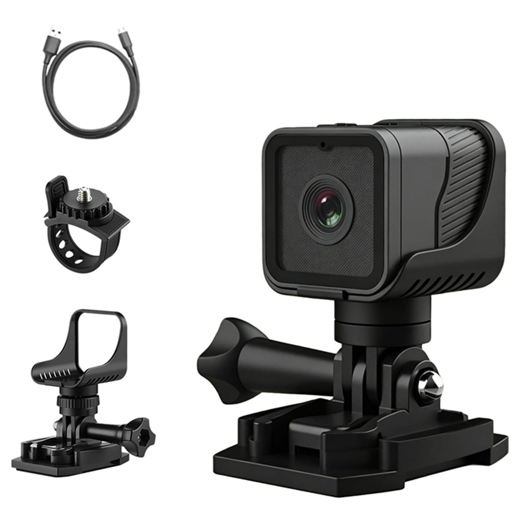 Mini Action Cam WiFi 1080P HD &amp; 120° Weitwinkel wasserdichte Sportkamera mit Loop-Aufnahme 900 mAh A