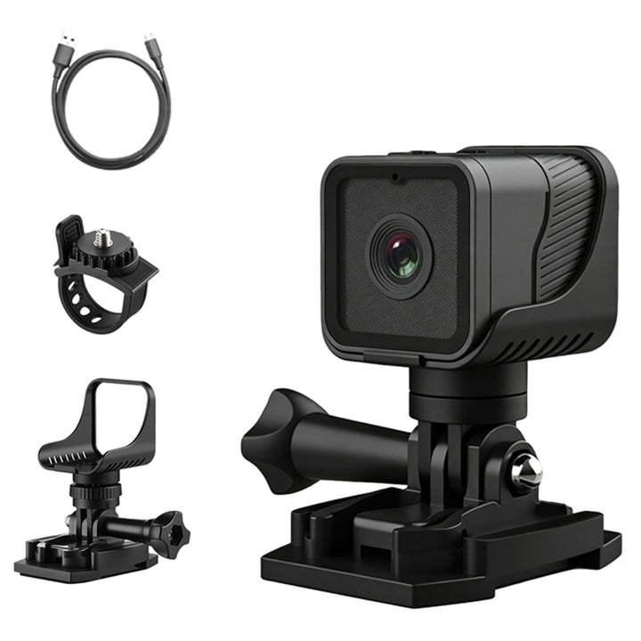 Mini Action Cam WiFi 1080P HD &amp; 120° Weitwinkel wasserdichte Sportkamera mit Loop-Aufnahme 900 mAh A