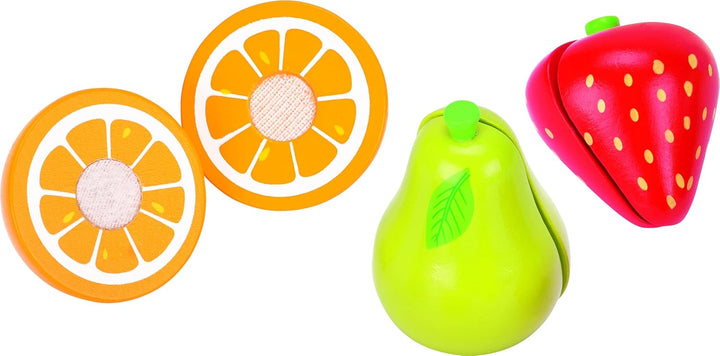 goki 51505 - Standmixer - Spielset - inklusive Früchte mit Klettverbindung - Zubehör für Kinderküche