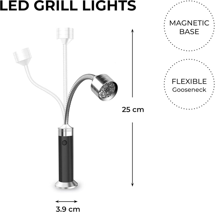 Permasteel Grill Zubehör | Grill Beleuchtung | Grillleuchte mit Magnetfuss | LED Lampe Outdoor | Ver