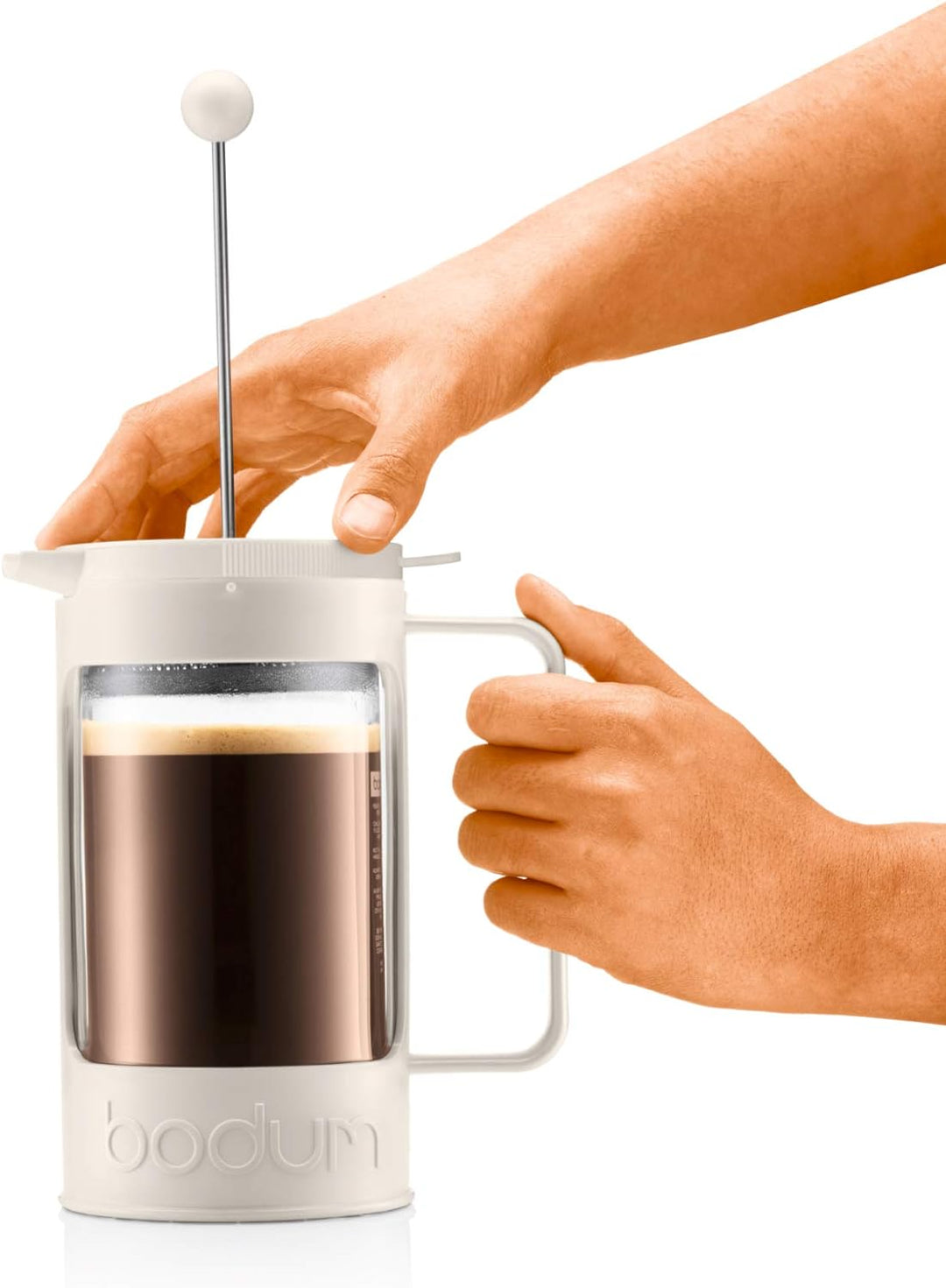 Bodum BEAN Kaffeebereiter für 8 Tassen (Press Filter System, Isoliert, Auslaufschutz, 1,0 liters) cr