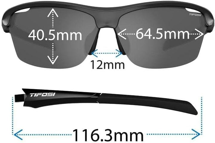 Tifosi Unisex Intensiv Crystal Smoke Bright Blue Sonnenbrille, Einheitsgrösse