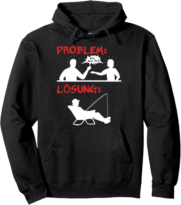 Fischen Karpfen Hecht Mann Carp Fishing Problem Lösung Pullover Hoodie