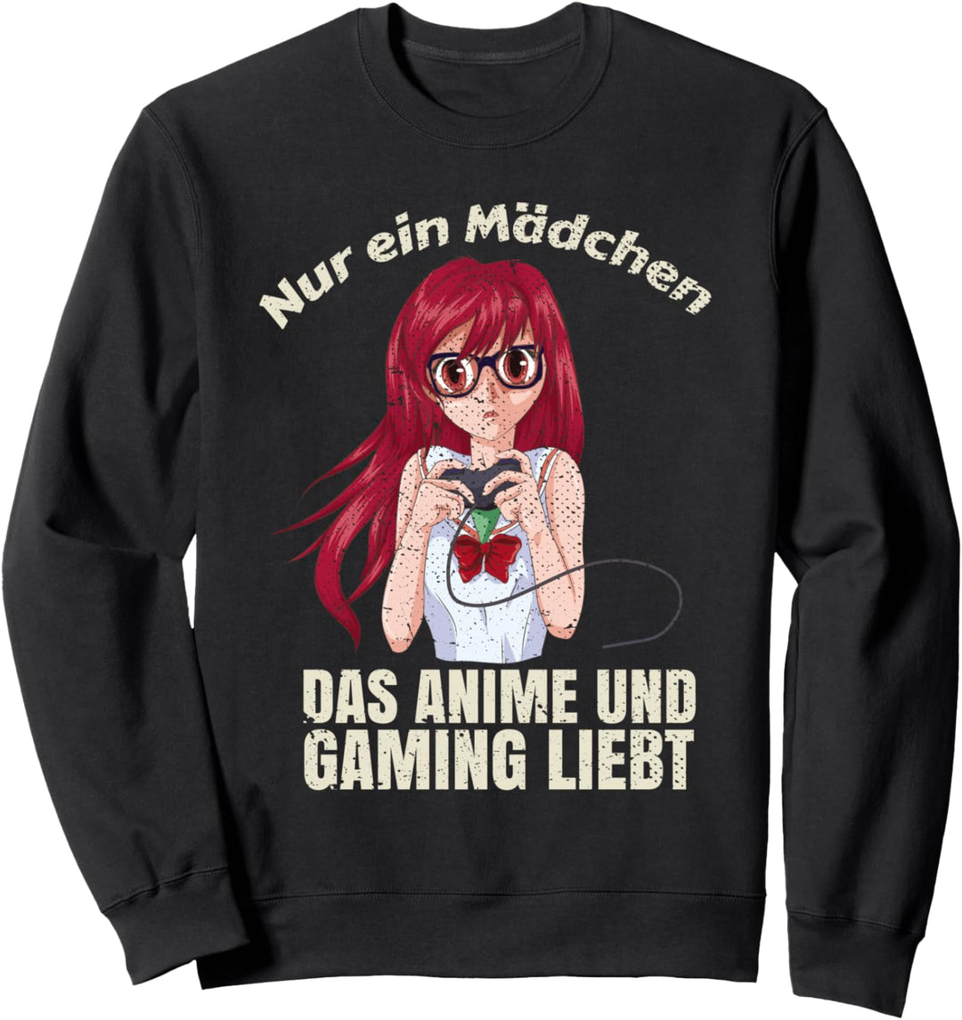 Nur ein Mädchen das Anime und Gaming liebt Gamer Anime Sweatshirt
