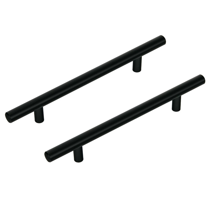 KoKoBin 20 Stück Edelstahl schwarz Schrankgriffe Möbelgriffe 128mm Lochabstand Schubladen Griffe Zin