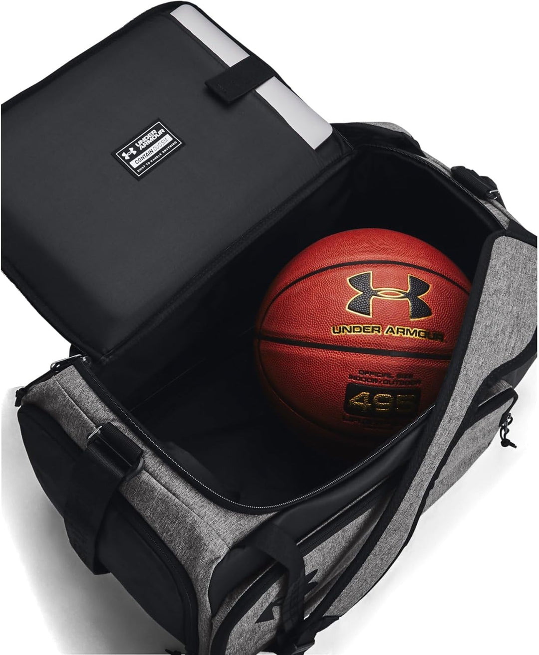 Under Armour Contain Duo Sm Bp Duffle Tasche F1381920 Ohne Geschlecht Grau/Schwarz/Weiss Einheitsgrö