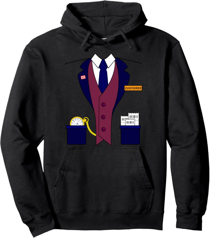 Zugführer Dirigent Zugführer Zugführer Karneval Kostüm Jungen Pullover Hoodie