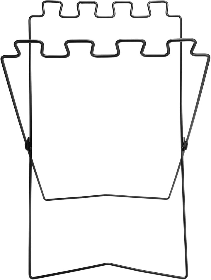 Headerbs Tragbarer, Faltbarer Müllbeutelständer, Eisendrahtregal für Camping, Picknick, Grillen, Lei