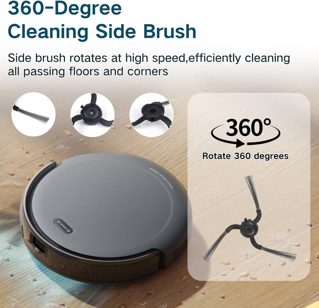 20 Stück Zubehör für Robot Eufy C10, 2 Walzenbürsten, 4 HEPA-Filter, 6 Seitenbürsten, 6 Staubbeutel,