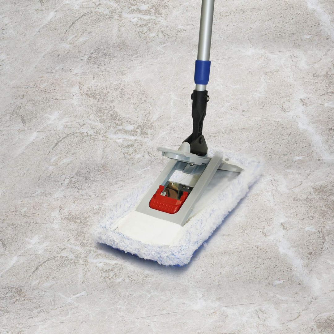 Putzen wie die Profis Bodenwischer-Set Twister 40cm | Wischmop + Teleskopstiel 170 cm + Microfaserbe