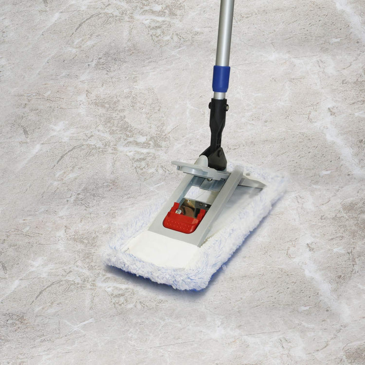 Putzen wie die Profis Bodenwischer-Set Twister 40cm | Wischmop + Teleskopstiel 170 cm + Microfaserbe