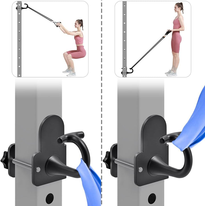 Kipika Power Cage Squat Rack Home Gym Zubehör - Anker für Widerstandsbänder Passt Rack mit 5/8„ oder