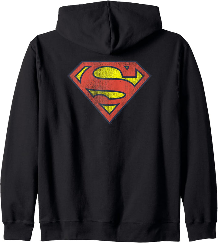 Superman Retro Supes Logo Kapuzenjacke