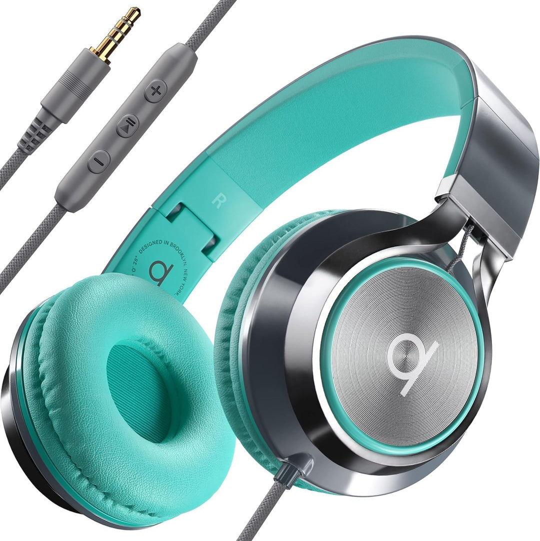 ARTIX® CL750 Premium Wired On Ear Headphones with Microphone, Comfortable Noise Isolating Design, 3.