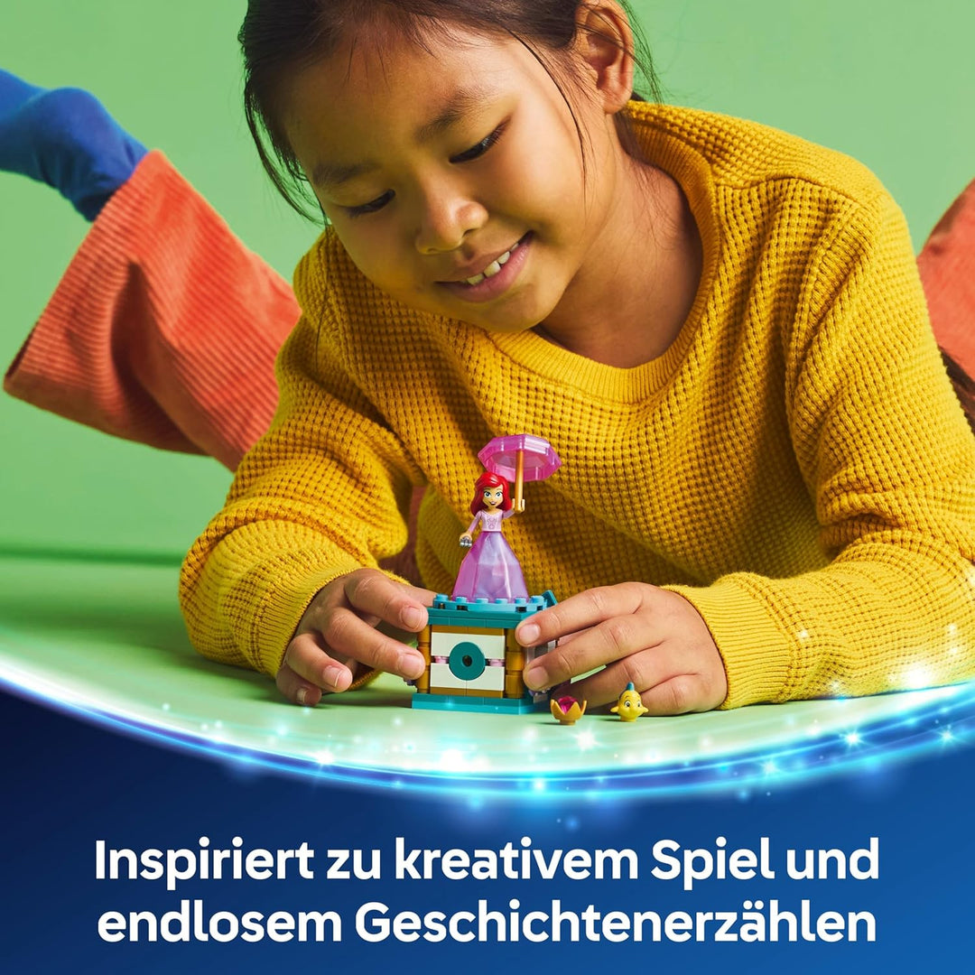 LEGO ǀ Disney Princess Arielle - Spielzeug mit Minifigur - Fabius Figur sowie Zubehör wie Diamant &