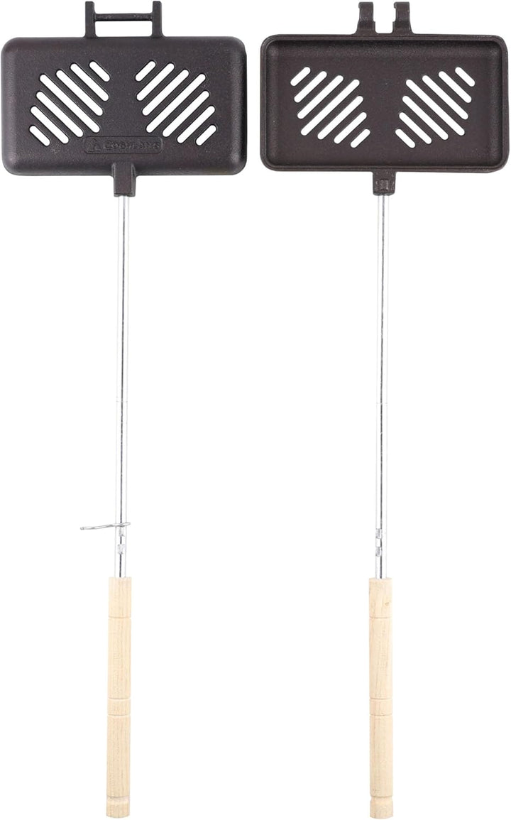Coghlan's Vorgebrannter Doppelguss-Broiler mit abnehmbaren Griffen, auseinanderbrechbarem Scharnier