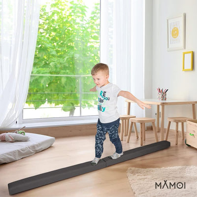 MAMOI® Schwebebalken für zuhause, Balancierbalken für Kinder, Balken Turnen klappbar, Turngeräte Ind