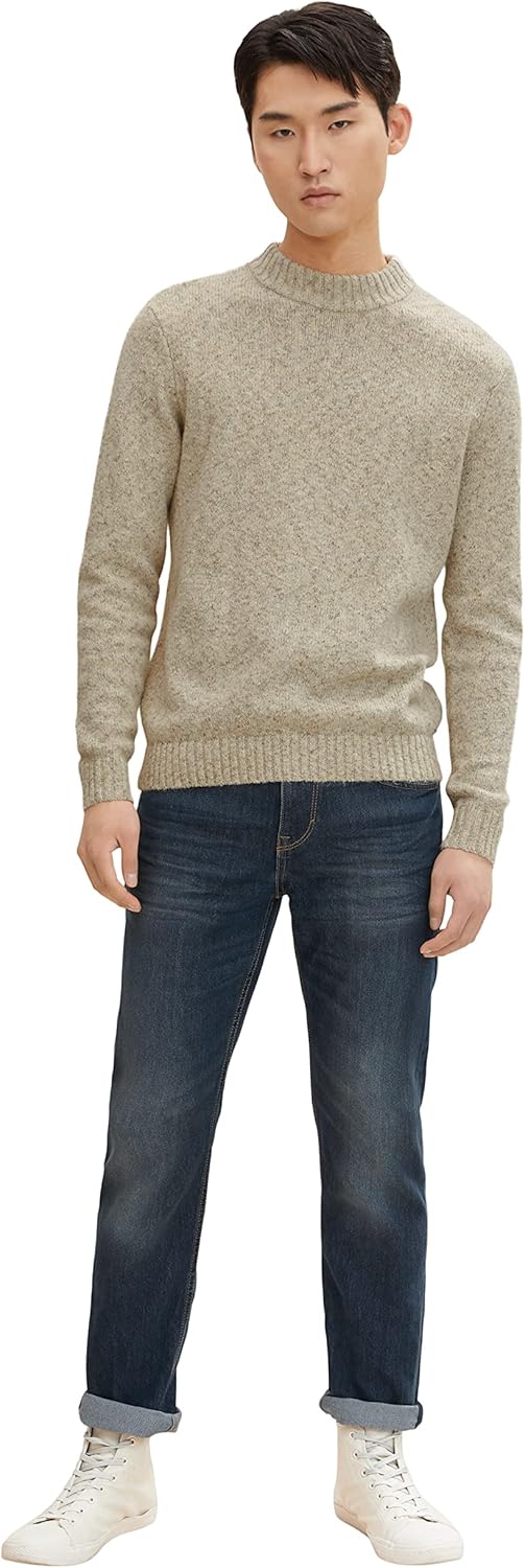 TOM TAILOR Herren Marvin Straight Jeans 29W / 32L 10281 - Mid Stone Wash Denim, 29W / 32L 10281 - Mi