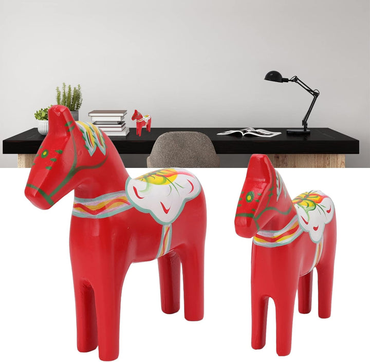 TOPINCN Schwedisches Dalapferd aus Holz, Ornamente, Figur, Dekoration, Hochzeit, Tiere, Trojanisches