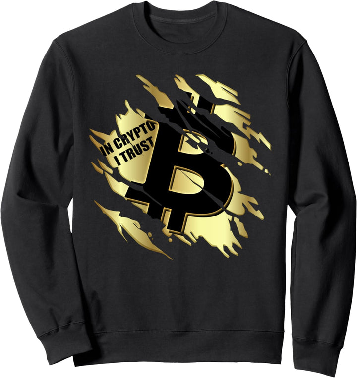 Aktien Broker Crypto Bitcoin Börse Trader Cryptocurrency Sweatshirt