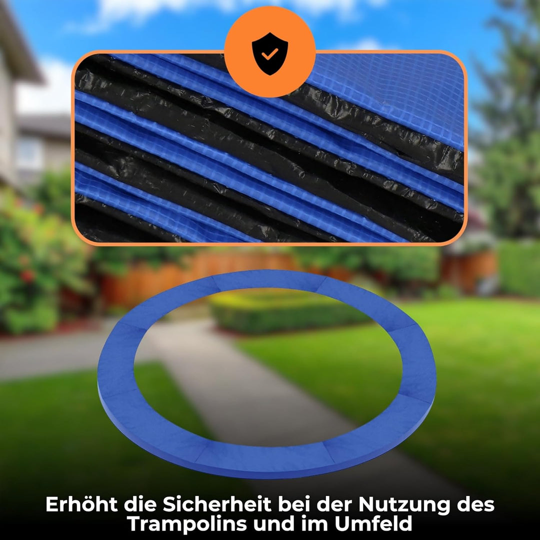 SPRINGOS Trampoline Randpolster Umrandung Ersatzteile für Trampoline Blau 244 cm, Blau 244 cm
