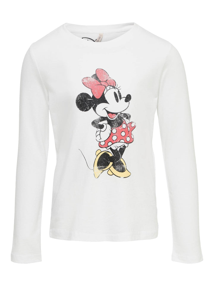 KIDS ONLY Mädchen Longsleeve mit Disney Motiv Bright White 158/164