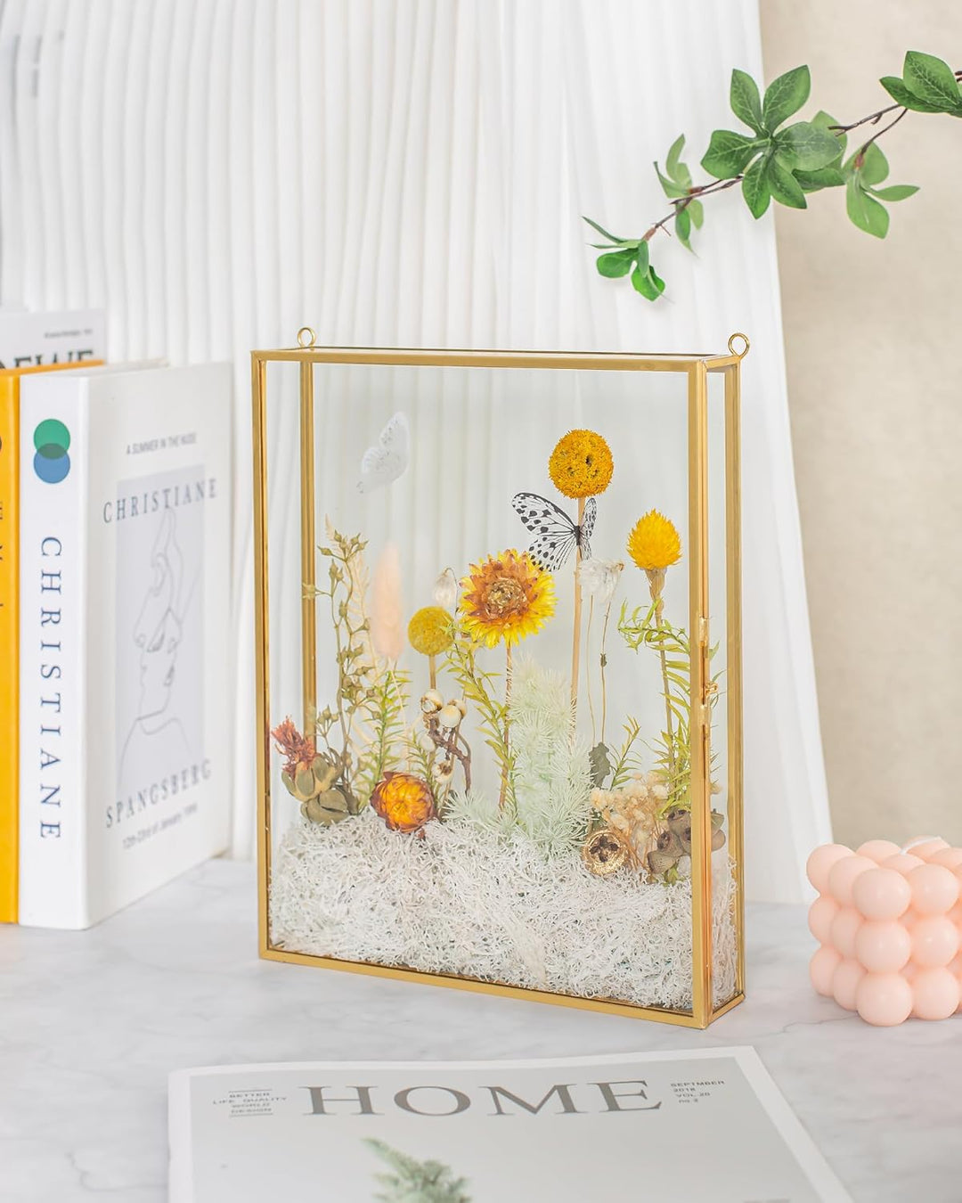 Schattenbox-Rahmen 8x10, Tiefe Glas-Schattenbox-Vitrine, 3D-Schattenboxen, Bilderrahmen für selbstge