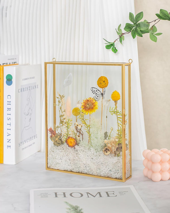Schattenbox-Rahmen 8x10, Tiefe Glas-Schattenbox-Vitrine, 3D-Schattenboxen, Bilderrahmen für selbstge