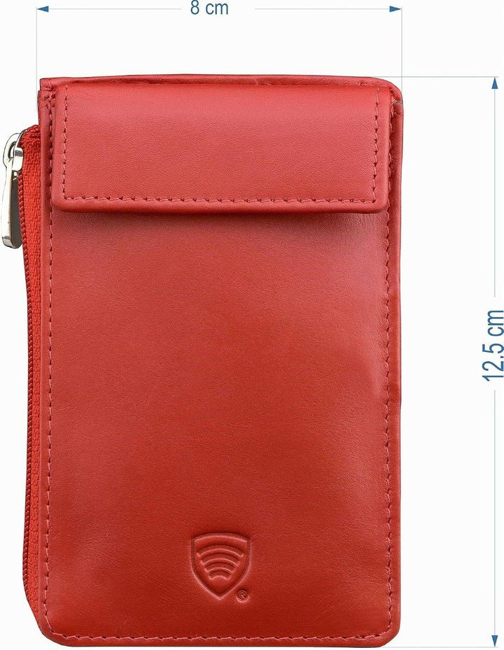 Koruma KFZ Keyless Go Schutz Autoschlüssel RFID Signal Blocker Box Etui Hülle - Schlüsseletui Leder