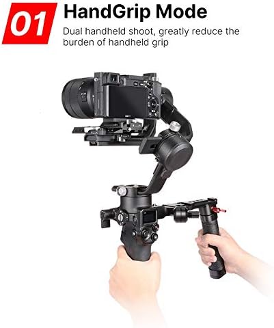 Fututech Klappbarer Griff, Verschiedene Formen, für DJI Ronin SC 2 RS2 RS3 RS3 Pro Handgriff, tragba