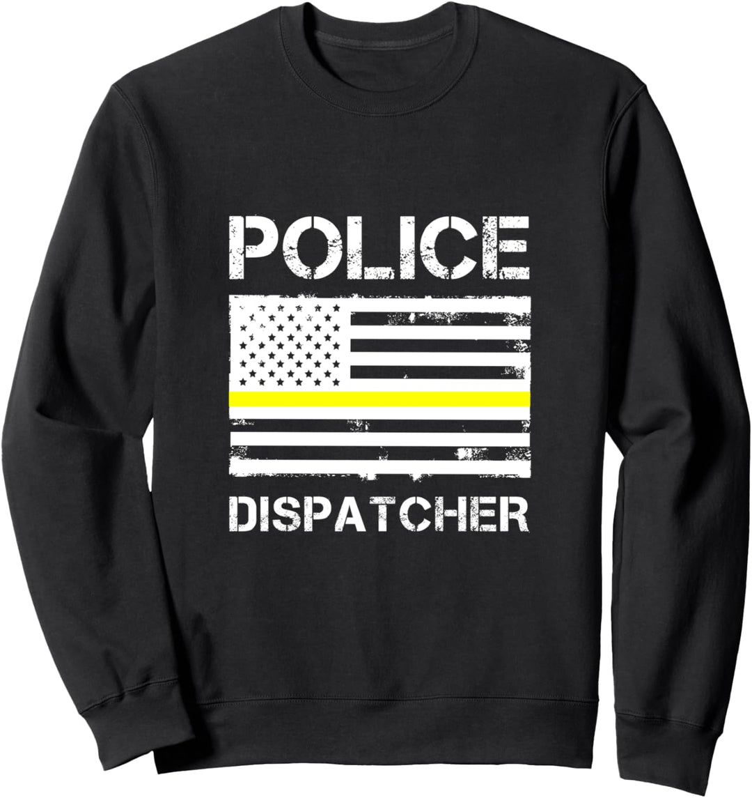 Polizei Dispatcher First Responder Thin Yellow Line US Sweatshirt