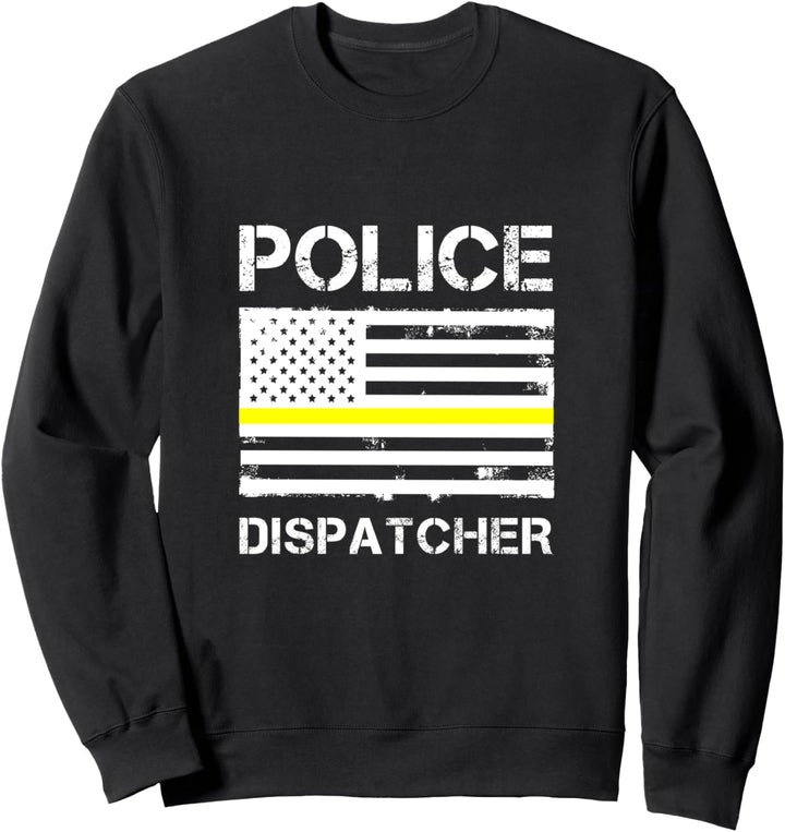Polizei Dispatcher First Responder Thin Yellow Line US Sweatshirt