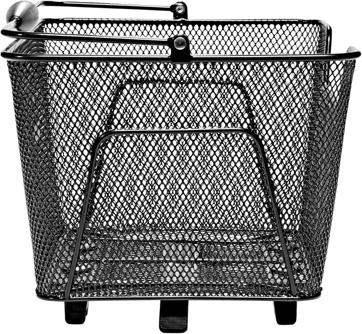 Unix Unisex – Erwachsene Reano Topklip Fahrradkorb, schwarz, 41x30x21cm
