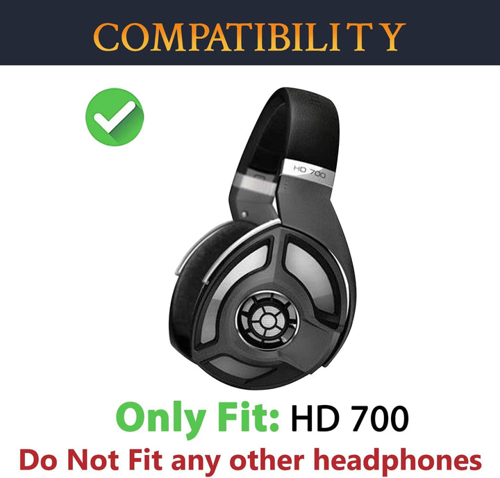 SOULWIT Lammfell Ersatzpolster Ersatz Ohrpolster für Sennheiser HD700 HD 700 Kopfhörer, Polster mit