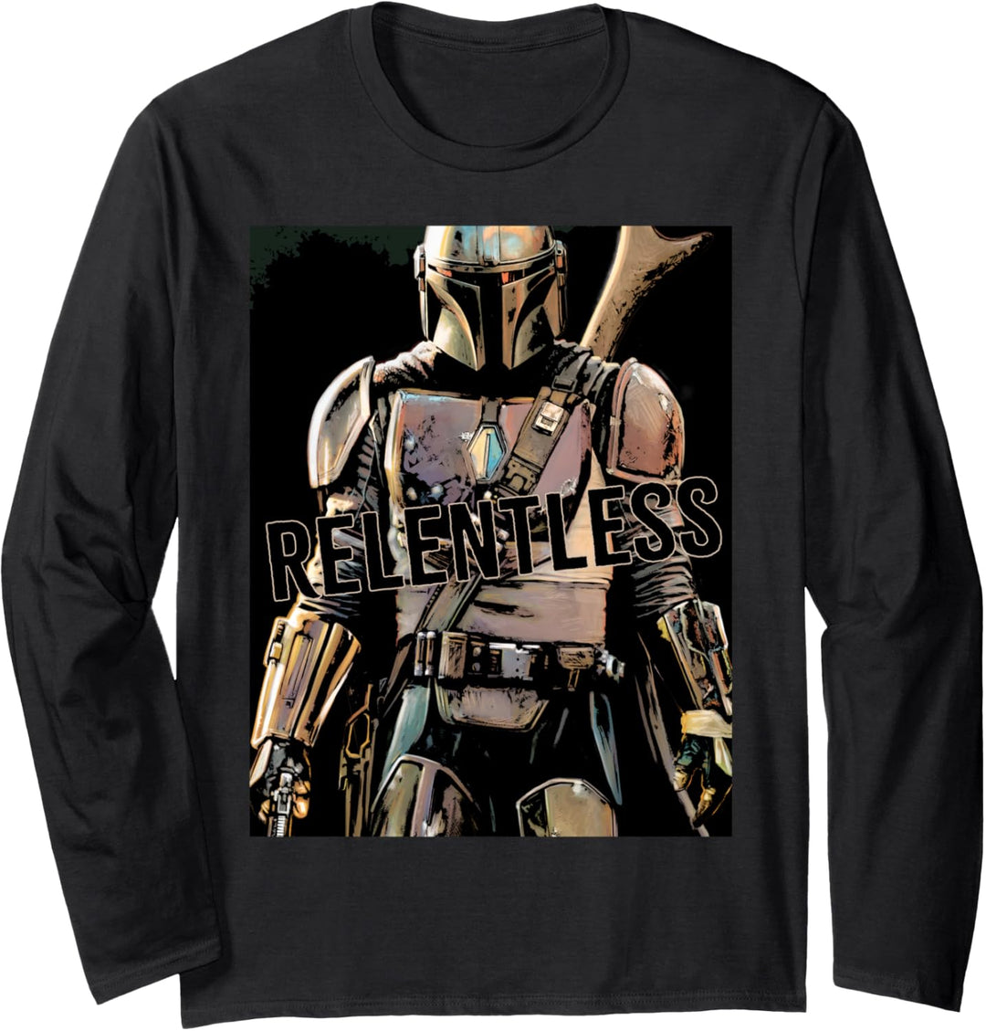 Star Wars The Mandalorian Relentless Bounty Hunter Langarmshirt