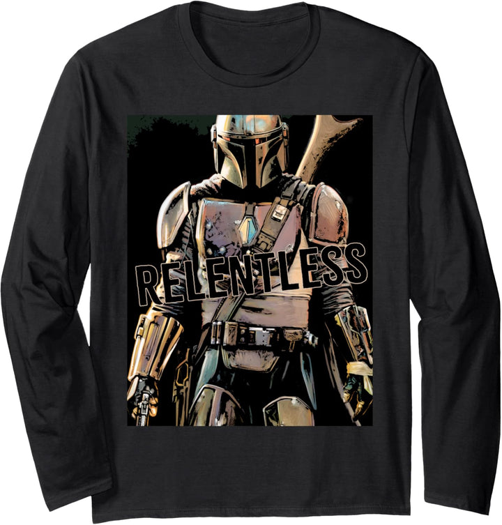 Star Wars The Mandalorian Relentless Bounty Hunter Langarmshirt