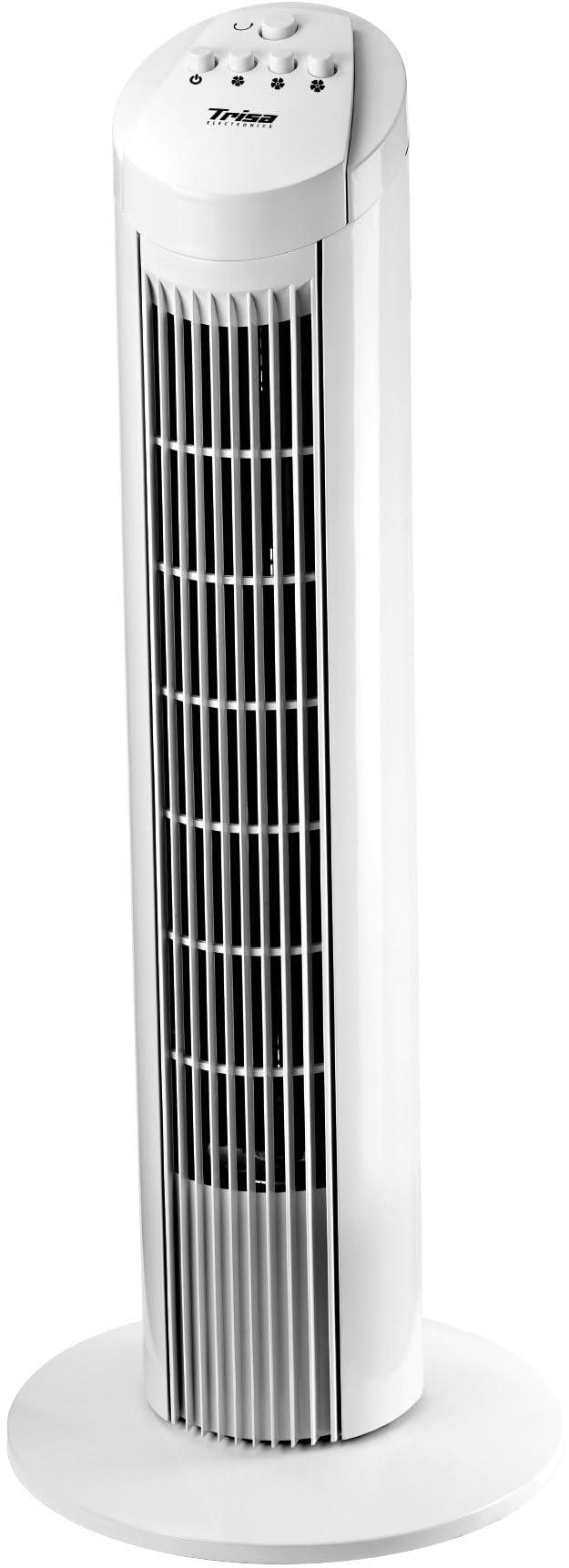 Trisa Turmventilator mit Kühlung - 60° Oszillation, 3 Stufen, Leise Betrieb, Starker Luftstrom, Kipp