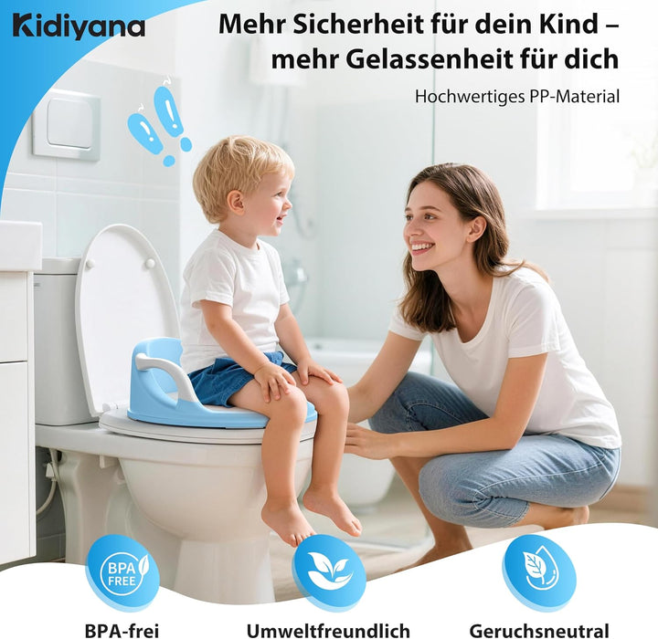 Toilettenaufsatz für Kinder, Kinder Toilettensitz mit weichem, abnehmbarem Sitzpolster, rutschfester