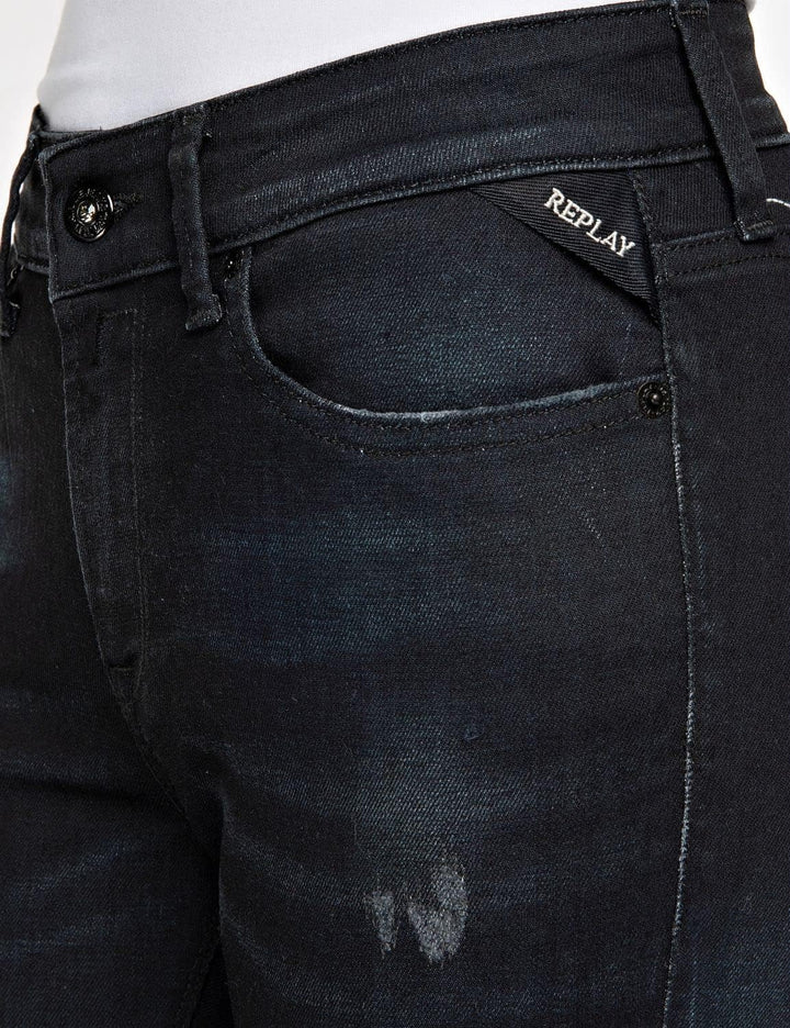 REPLAY Damen Jeans Luzien Skinny-Fit 30W / 32L 007 Dark Blue, 30W / 32L 007 Dark Blue