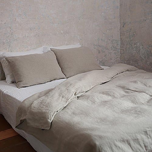 LinenMe 240 x 220 cm Vorgewaschenes naturfarbenes Leinen-Duvet 0296308 220 x 240 cm, 220 x 240 cm