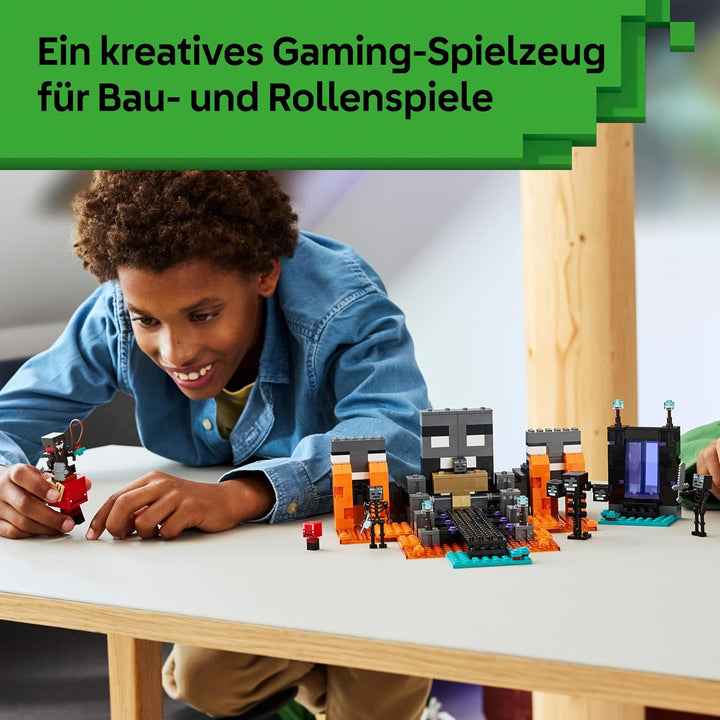 LEGO Minecraft Duell mit dem Wither - Geschenk für Junge Gamer - Merchandising für Fans - Minecraft