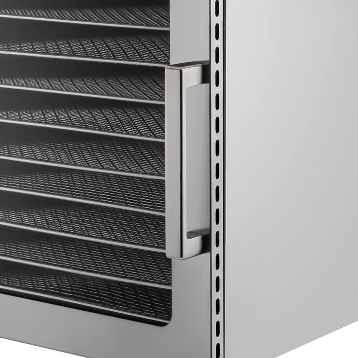 10 Etagen Obsttrockner, 800W Lebensmittel-Dehydrator, Digitaler 24-Stunden-Timer, Dörrgerät aus Edel