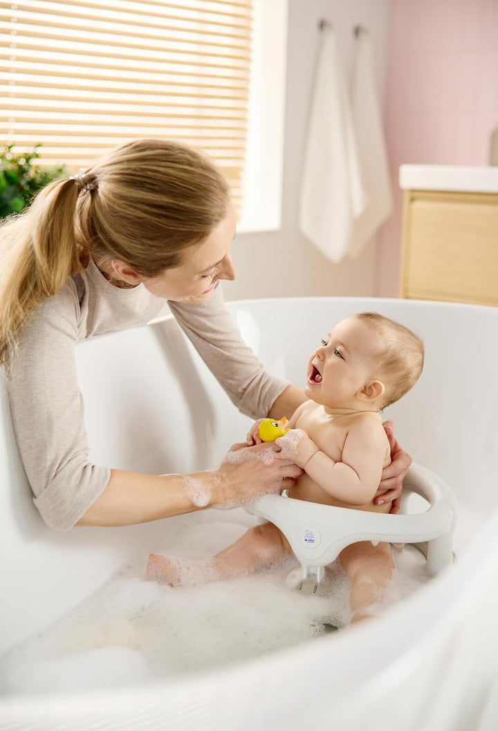 Rotho Babydesign Badewannensitz ab 7 Monaten beige | Rutschfester Badesitz mit hohem Sitzkomfort und