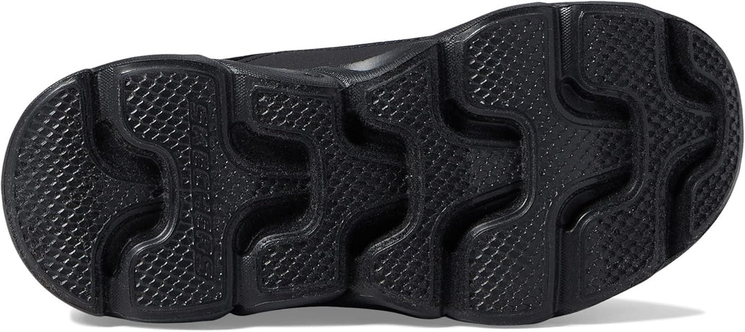 Skechers Jungen Flex Glide Sneaker 31 EU Black Gray Synthetic Multi Trim, 31 EU Black Gray Synthetic