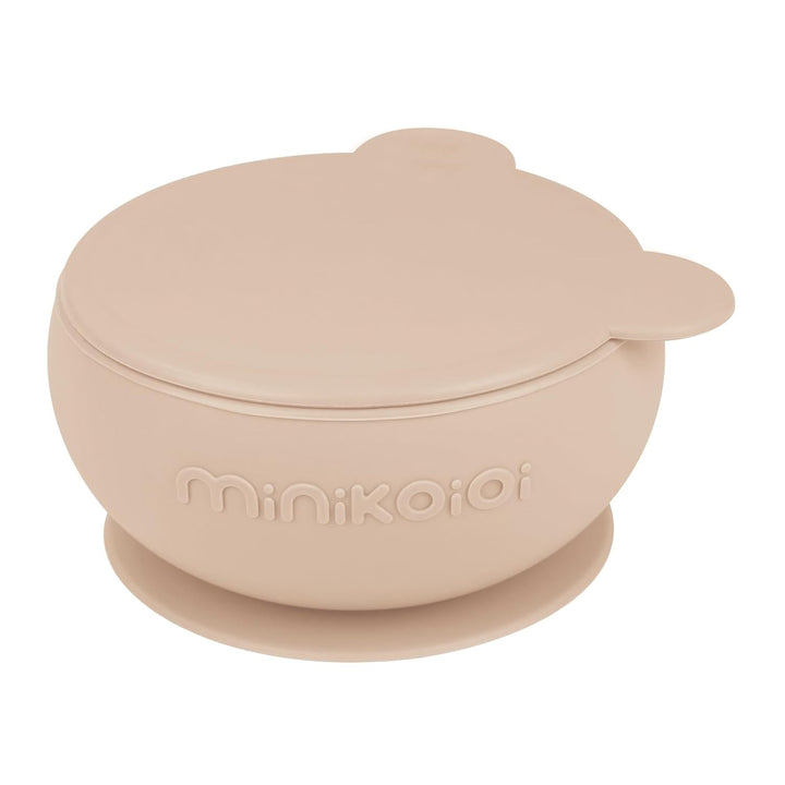 MinikOiOi BLW Set I - Bubble Beige 101070057 Fütterungsset aus Silikon