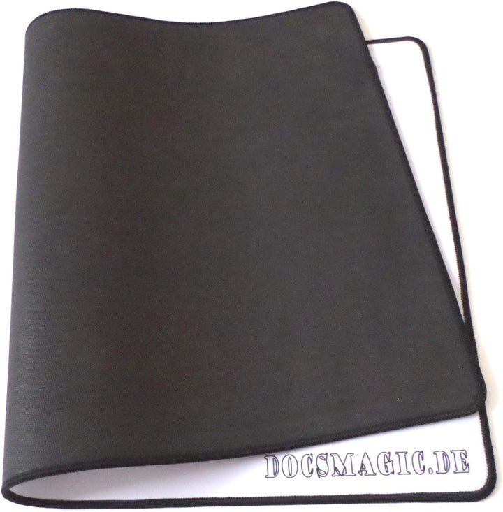 docsmagic.de 5 x Premium Playmat White - 60 x 34 cm Stitched 3mm - Spielmatte Weiss 5 x Spielmatte W