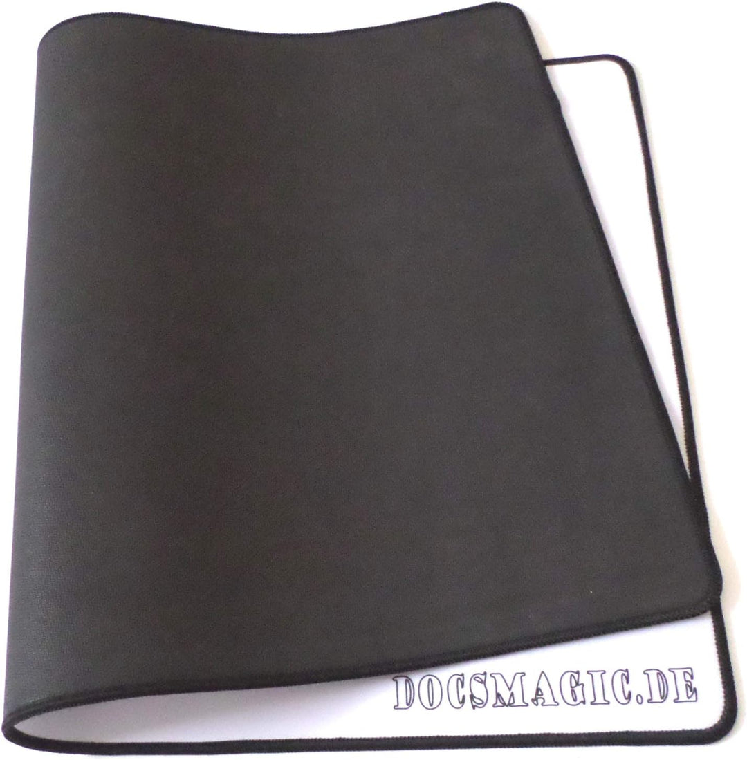 docsmagic.de 5 x Premium Playmat White - 60 x 34 cm Stitched 3mm - Spielmatte Weiss 5 x Spielmatte W
