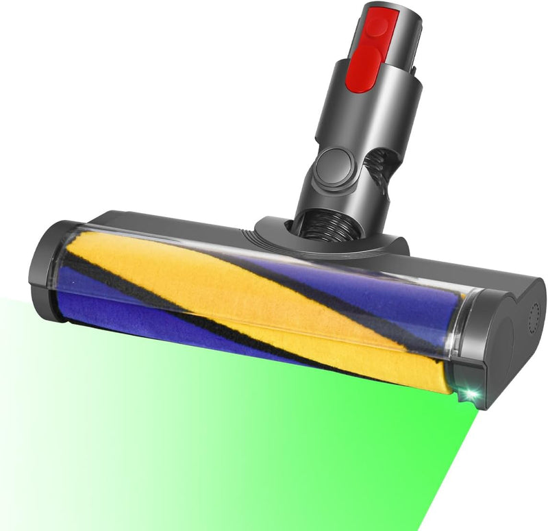 MOPEI LED Bodendüse Bürste Kompatibel mit Dyson V8 V10 V11 V15, Beleuchtet Versteckten Staub und Sof